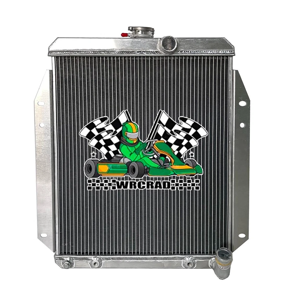 Radiador de aluminio apto para camioneta Dodge A100 motor L6 1964-1970 1969 1968 1967 AT MT Foto 3 de 4