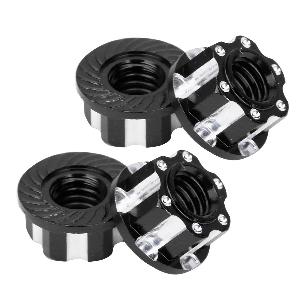 4pcs M4 Carving Hexagonal Nuts Aluminum Alloy Fit For HSP Sakura D3 D4 1/10 RC