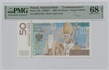 Poland, 2006, 50 Zlotych – PMG 68 “Commemorative”   Shipping  fee combined