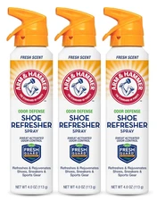 Arm and Hammer Shoe Refresher Spray Odor Remover for All Footwear, Shoe 4 oz 3PK