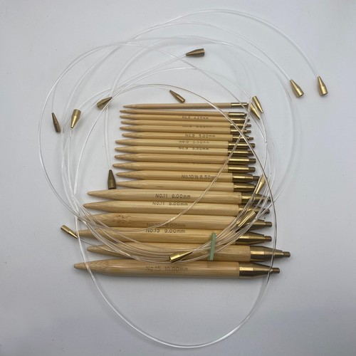 Kinki Amibari Japan Bamboo Interchangeable Circular Needles - Partial Set - READ