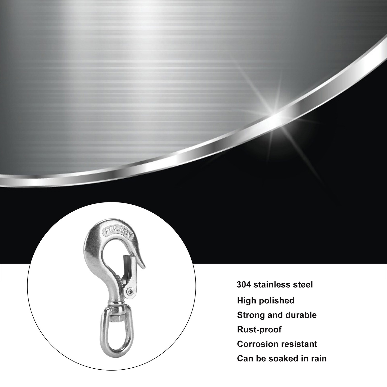 Swivels Eye Lifting Hook Safety Lifting Hook For Engineering Cranes✈