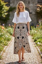 Anthropologie Maeve Women's Corvo Wrap Skirt Boho Geometric Artsy Maxi XL