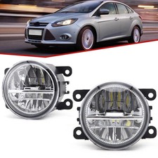 Led Clear Fog Lights Lamp Front Bumper Rightleft Side For Ford Focus 2012-2014