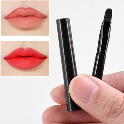 Portable Lip Brush with Cover Lid Makeup Soft Hair Lip Shape`,. Sketching P9I3