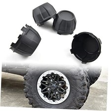 SAUTVS Tire Wheel Hub Caps for Kawasaki Teryx, Black Dust Center Hub Cap