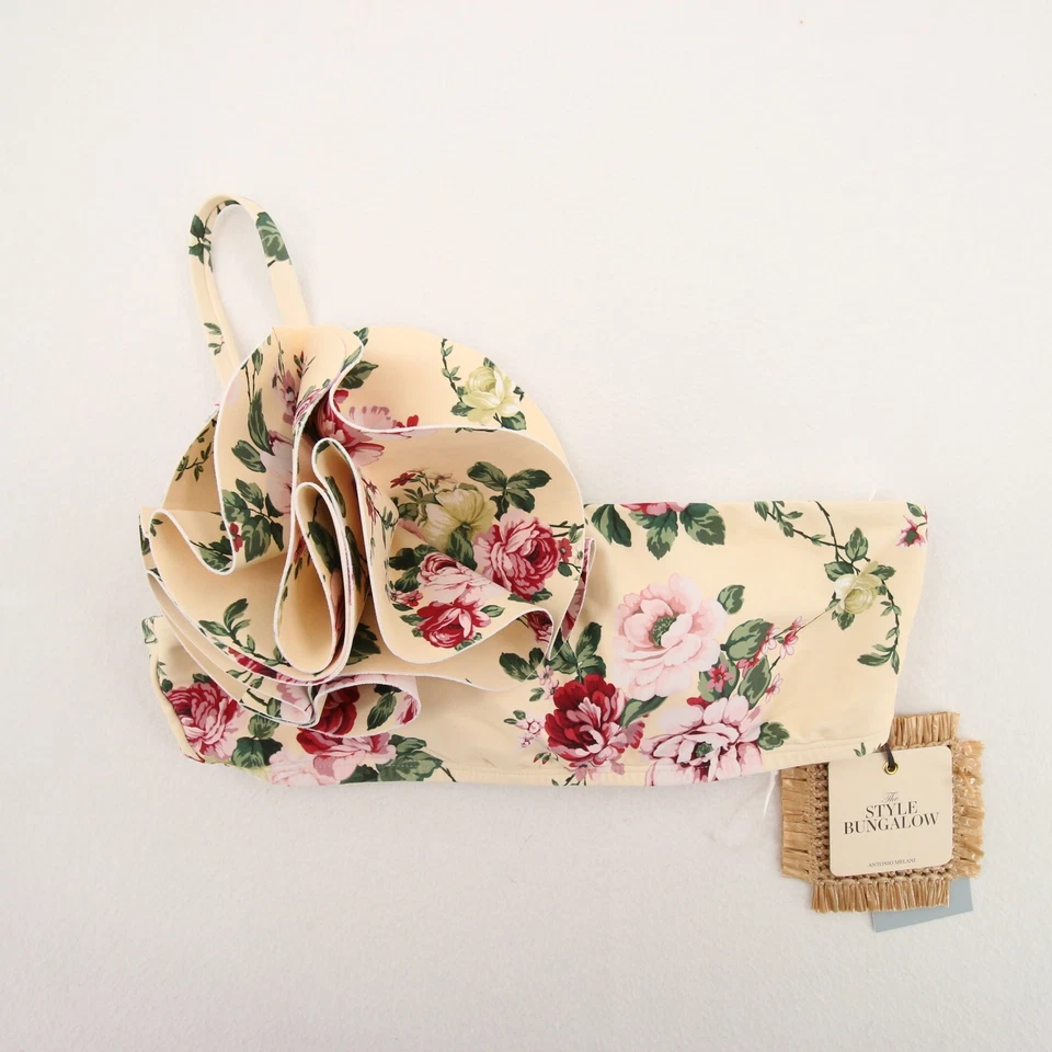 Antonio Melani x The Style Bungalow Mira Flores One Shoulder Bikini Top M NWT - Image 2 of 4