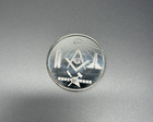 1981 Lawrenceville Georgia Lodge No131 UNC Freemason .999 Silver Coin 14.6 Grams — photo 1