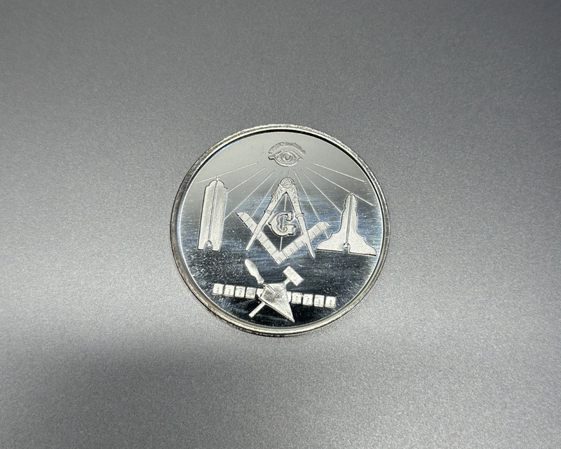 1981 Lawrenceville Georgia Lodge No131 UNC Freemason .999 Silver Coin 14.6 Grams