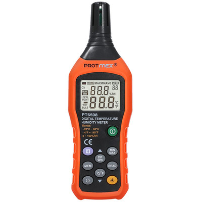 Digital Temperature Humidity Meter Hygrometer Dew Point Wet Bulb HVAC