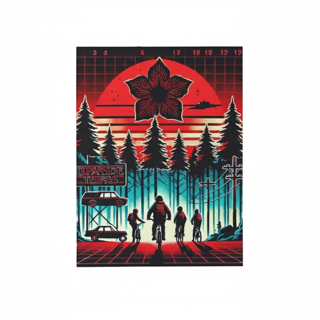 Stranger Things Decorative Flannel Throw Blanket