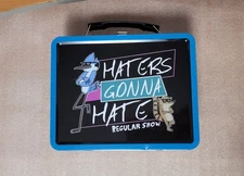REGULAR SHOW Haters Gonna Hate Lunchbox  Metal Tin (Lunch Box Only)