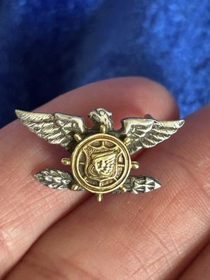 Vintage Army Transportation Corps Water Division  Master Rank  Insignia WWII