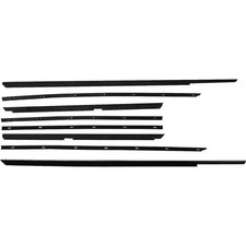 1965-66 Ford Galaxie Window Feltbelt Line Weatherstrip Set 2-door Hardtop