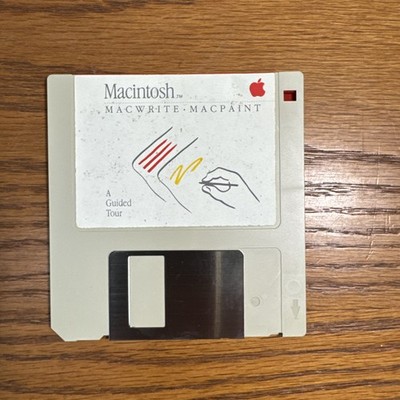 VTG RARE 1984 Macintosh 128K M0001 MacWrite MacPaint BOX Set! 1st