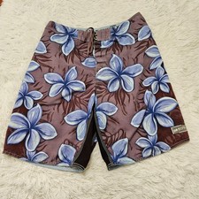 Billabong Men's Sz 34 VTG Y2k Hawaiian Floral Casual Boardshort Swim Trunks