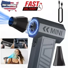 Mini Air Duster Jet Dry Blower Turbo Fan 130000RPM Cordless Electric Fan for PC