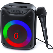 JYX JYX-D18 Portable Wireless Speaker with Microphone  LED Light
