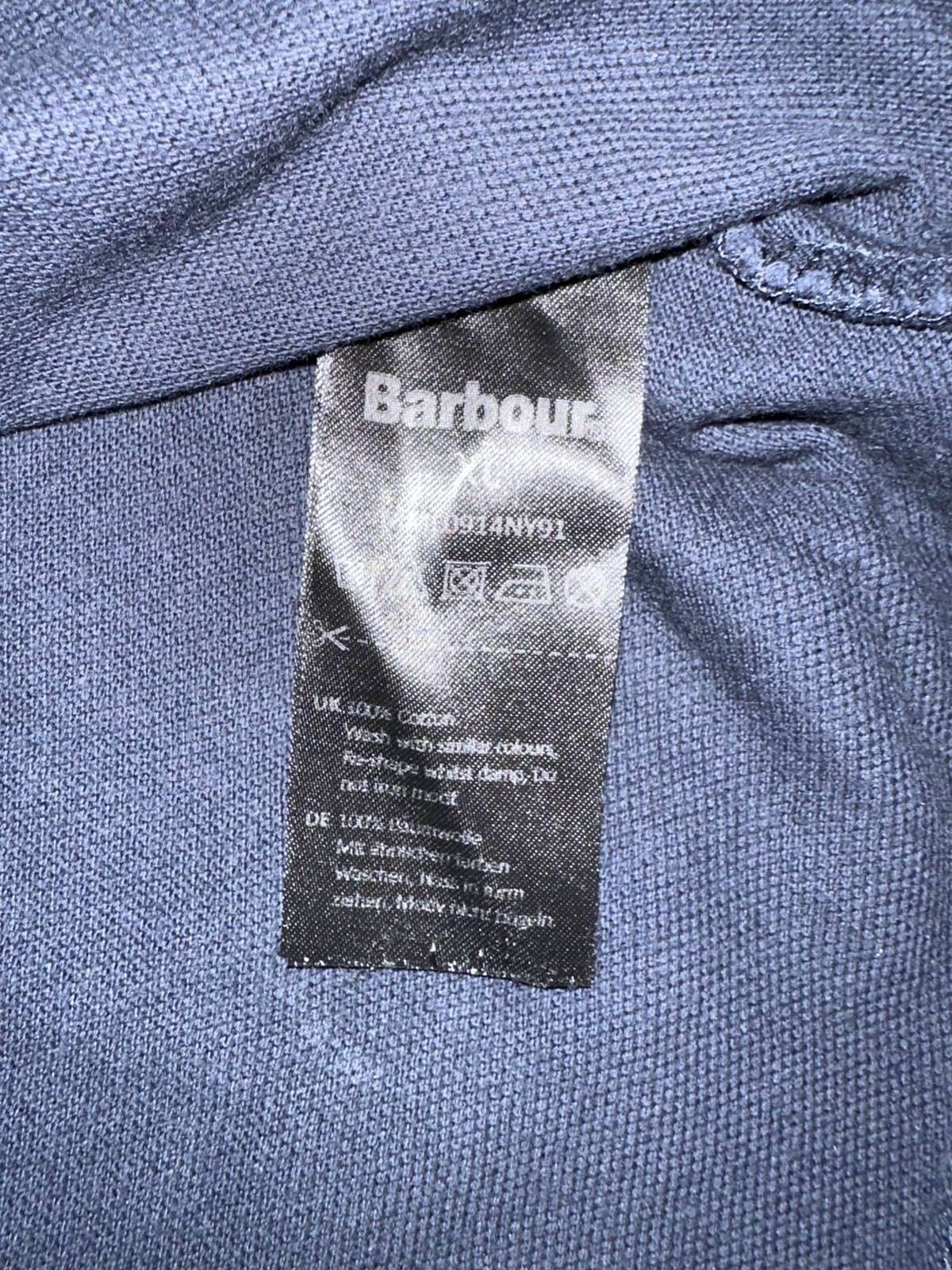 Barbour International Short Sleeve Polo X-Large Navy image 4