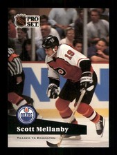  172 Scott Mellany 19 Oilers 1991 Pro Set Hockey Sports Trading Card 
