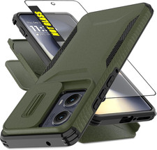 For Motorola Moto Edge 2024 Case with 1 HD Screen Protector Slide Camera