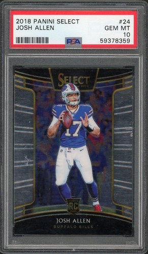 2018 Panini Select Josh Allen Concourse Rookie #24 PSA 10