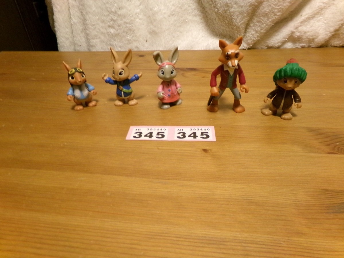 Peter Rabbit Figures - Benjamin Bunny Lily Bobtail Mr Todd Fox