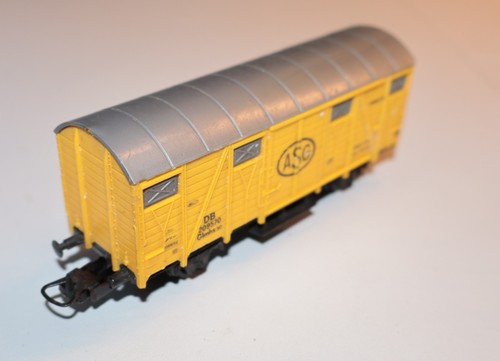 🚂  Lima H0 Gedeckter Güterwagen ASG DB 209570 gelb 12cm   🌈🚂 | Zustand: Gebraucht