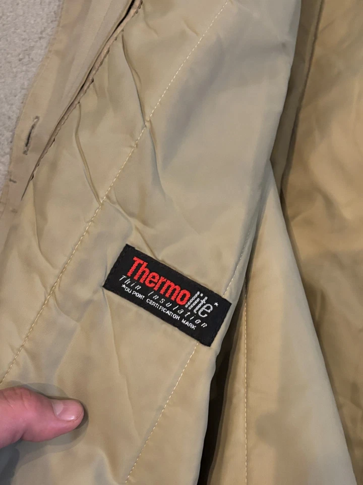 Vintage London Fog Trench Coat Womens 6P Petites Beige Removable Liner Classic - Image 4 of 4