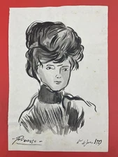 Pablo Picasso Drawing on paper (Handmade) signed and stamped