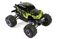 Custom Body Muddy Buggy Green for Traxxas Summit 1/10 VW Baja Beetle