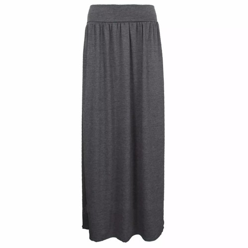 WOMEN PLEATED FOLD OVER HIGH WAIST GYPSY SKIRT LADIES LONG MAXI JERSEY UK 8-26 - Picture 8 of 19