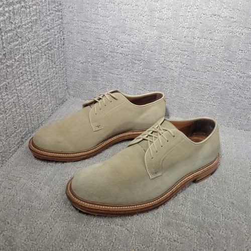Grant Stone Herren Größe US 8,5 Beige Wildleder Runde Spitze Derby Elegant Schuhe - Bild 7 von 12
