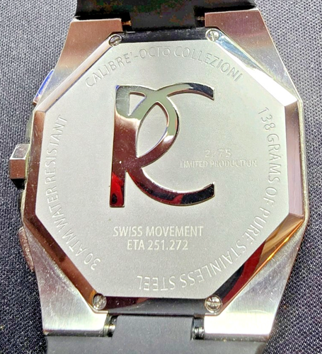 Renato Men's Calibre Octo Collezioni Limted Edition (2/75) Swiss ETA 251 Watch - Picture 8 of 9