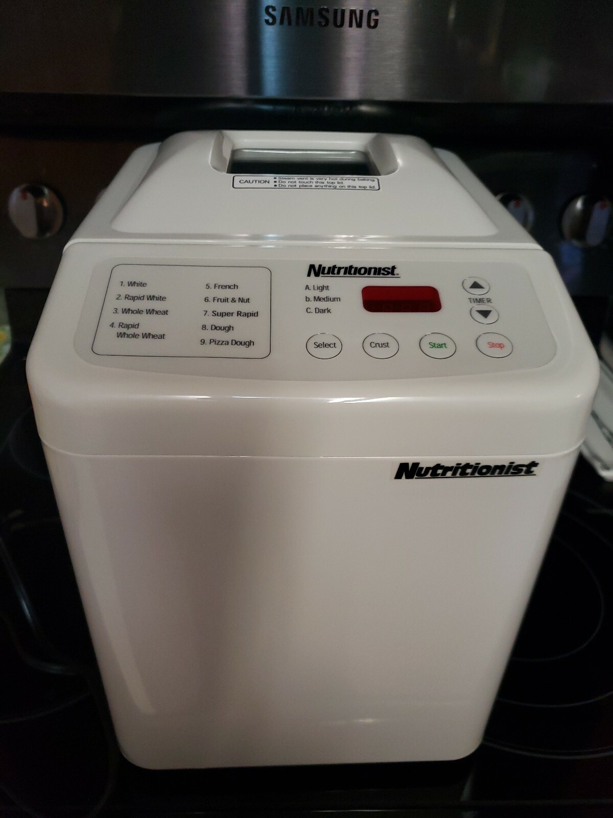 Salton Nutritionist White Automatic Bread Maker Model NTR 440SPR eBay