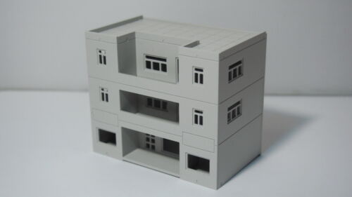 Outland Models Railway Modern 3-Story Building Office / House N Gauge 1:160 - Afbeelding 1 van 2
