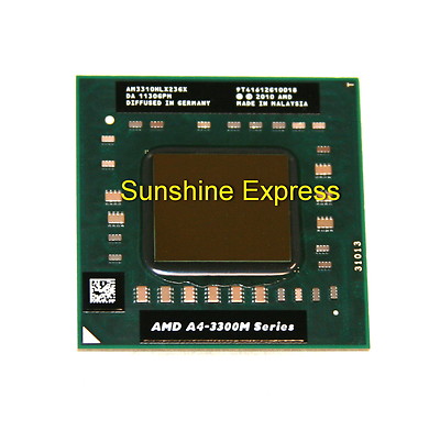 New AMD A4-3300M Dual-Core Mobile CPU AM3310HLX23GX 2.1GHz Socket FS1