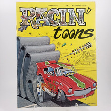 Vintage Racin' Toons Magazine February 1973 VF-VF+ Condition 50 Cent Cover