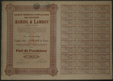 49 X Societe Generale d'application des Proced Auriol & Lambot Societe Ano