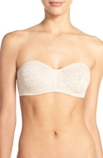 NWOT Wacoal 854205 Halo Strapless Unlined Underwire Bra, Size 34DDD With Straps