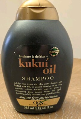 OGX Kukui Oil Organix Hydrate + Defrizz Shampoo  13 oz NEW