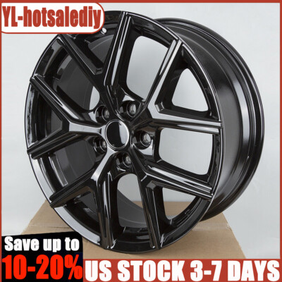 New 18'' Gloss Black Replacement Alloy Wheel Rim for Toyoda RAV4 OEM DESIGN