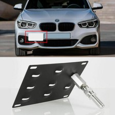 Front Bumper Tow Hook License Plate Mounting Bracket Holder For Bmw 1 3 X5 X6