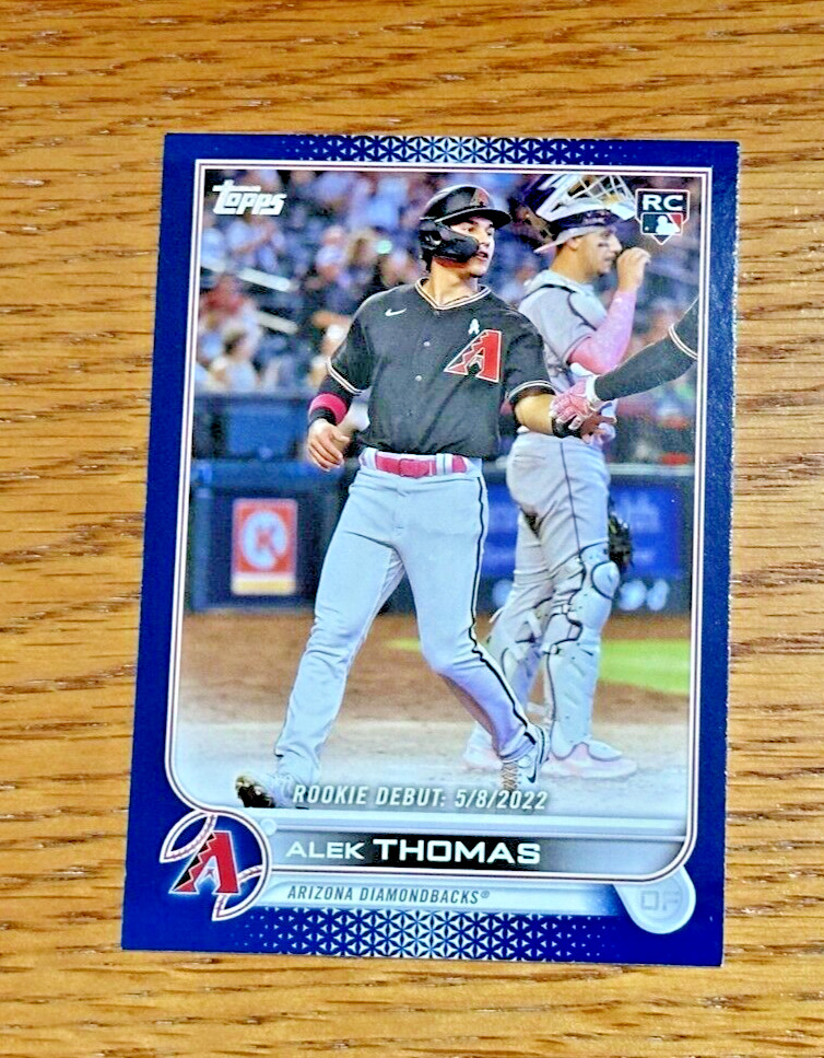 ALEK THOMAS 2022 Topps Update Series #US282 Debut Rookie RC Royal Blue