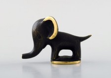 Walter Bosse, Elefant "Black Gold Line" in Bronze. 50er Jahre.