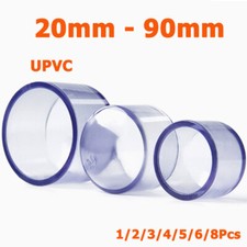 20mm-90mm PVC UPVC Tapa de extremo de tubería transparente Cubierta de enchufe de tubería de agua Accesorios de tubería de suministro