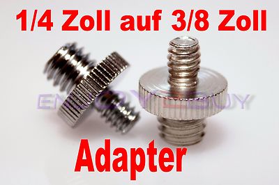 Kamera Stativ Schraube 1/4'' auf 3/8'' Zoll Adapter Gewinde Adapter DSLR Foto cam
