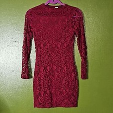 Windsor Burgundy lace dress y2k