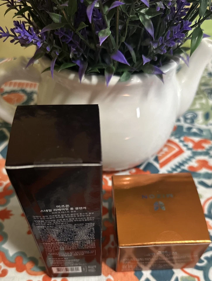 Limpiador y crema para ojos Mizon Snail Care dos piezas coreana para reparar el cuidado de la piel limpiador y crema para ojos nuevo Foto 3 de 4