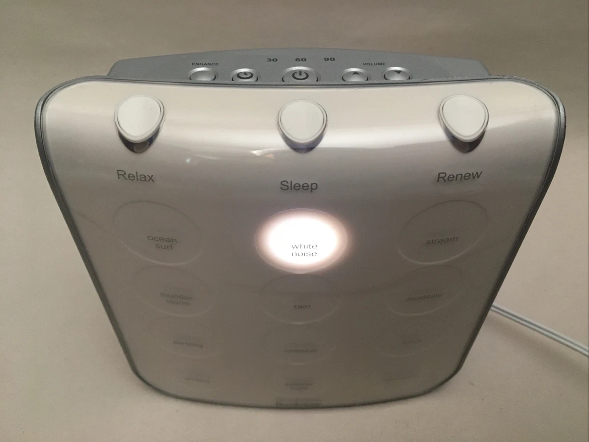Brookstone Tranquil Moments Sleep Therapy System 12 Sounds White Noise Machine